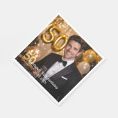 Serviette En Papier Photo birthday party luncheon (Coin)