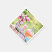 Serviette En Papier Photo citronnée rose (Coin)