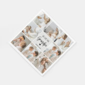 Serviette En Papier Photo Collage | We Love You Grand-Père Cadeau (Coin)