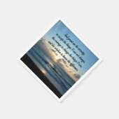 SERVIETTE EN PAPIER PHOTO DE BEAUTIFUL SERENITY PRAYER OCEAN (Coin)