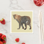 Serviette En Papier Photo de chat sauvage léopard tacheté (En situation)