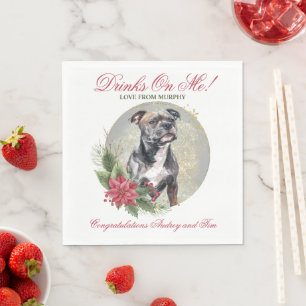 Serviette En Papier Photo de chien Staffordshire Bull Terrier anglais