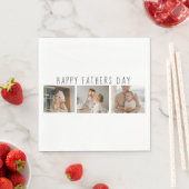 Serviette En Papier Photo de collection moderne et Fête des pères heur (En situation)