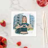 Serviette En Papier Photo de la frontière moderne Grunge (En situation)