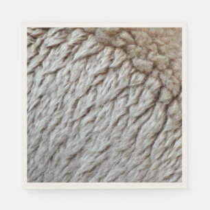 Serviette En Papier Photo de la nature abstraite de la laine de mouton