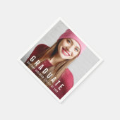 Serviette En Papier Photo de la soirée moderne branchée (Coin)