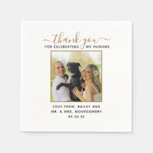 Photo de mariage personnalisée avec animal de comp