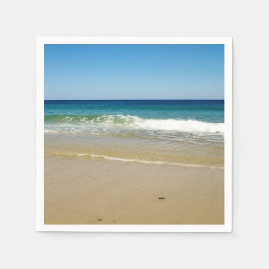 Serviette En Papier Photo de plage (Devant)