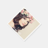 Serviette En Papier photo du 30e anniversaire (Coin)