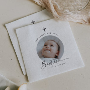 Serviette En Papier Photo du baptême