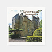 Serviette En Papier Photo du château Fordell du clan écossais Henderso (Devant)