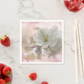 Serviette En Papier Photo en fleurs de pomme blanche (En situation)