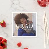 Serviette En Papier Photo et nom de l'étudiant (En situation)