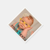 Serviette En Papier Photo Famille de bébé mignonne (Coin)