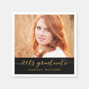 Serviette En Papier Photo Faux Gold Foil   Serviettes Papier Graduel