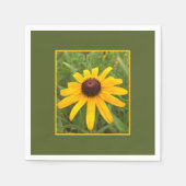 Serviette En Papier Photo Framed Single Yellow Rudbeckia Flower (Devant)