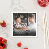 Serviette En Papier Photo Fun Cool Best Brother Ever Définition (En situation)