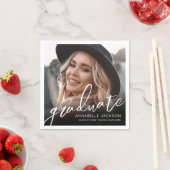 Serviette En Papier Photo Graduation Party (En situation)