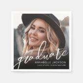 Serviette En Papier Photo Graduation Party (Devant)