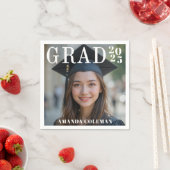Serviette En Papier Photo Graduation Party (En situation)