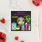 Serviette En Papier Photo Mad Scientifique Papier d'anniversaire (En situation)