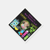 Serviette En Papier Photo Mad Scientifique Papier d'anniversaire (Coin)