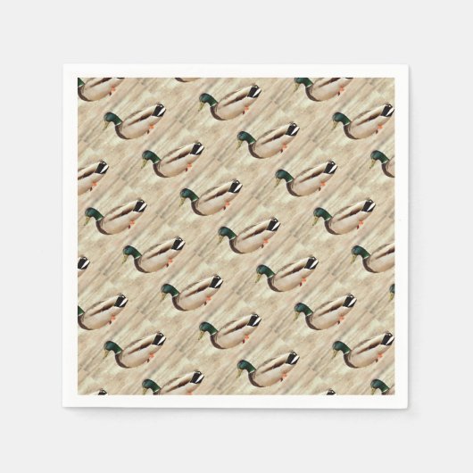 Serviette En Papier Photo Mallard Duck (Devant)