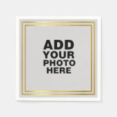 Serviette En Papier Photo Mariage de Keepsaké (Devant)