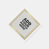 Serviette En Papier Photo Mariage de Keepsaké (Coin)