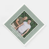 Serviette En Papier Photo Mariage LGBTQ (Coin)