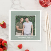 Serviette En Papier Photo Mariage LGBTQ (En situation)