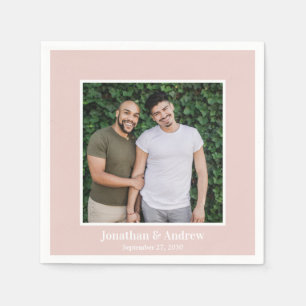Serviette En Papier Photo Mariage LGBTQ
