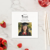 Serviette En Papier Photo modern Graduation Party (En situation)
