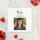 Serviette En Papier Photo modern Graduation Party luncheon (En situation)