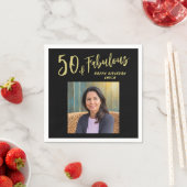 Serviette En Papier Photo moderne 50 et fabuleuse 50e anniversaire (En situation)