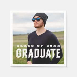 Serviette En Papier Photo Moderne Grad - Graduation personnalisée
