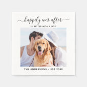 Serviette En Papier Photo Moderne Heureusement Jamais Après Mariage Pe (Devant)