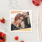 Serviette En Papier Photo Moderne Moderne Graduation Naturelle (En situation)