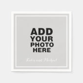 Serviette En Papier Photo ou graphique mariage (Devant)