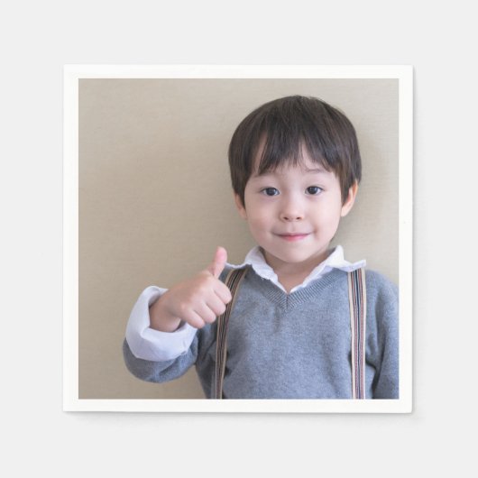 Serviette En Papier Photo ou image personnalisée (Devant)