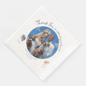 Serviette En Papier Photo Paw-tograph personnalisable avec vos chiens (Coin)