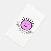 Serviette En Papier Photo personnalisée 50 SERVIETTES D'INVITATION EN (Coin)