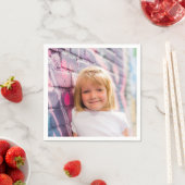 Serviette En Papier Photo personnalisée Design Anniversaire Propre Coc (En situation)