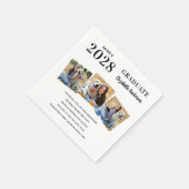 Serviette En Papier Photo personnalisée Diplômé Fun Facts Graduation (Coin)