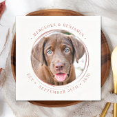 Serviette En Papier Photo personnalisée Elegant Rose Gold Personnalise