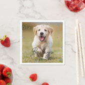 Serviette En Papier Photo personnalisée Etoiles de Parties scintillant (En situation)