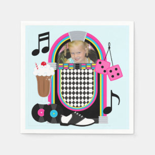 Serviette En Papier Photo personnalisée Fabrique les années 50 papier