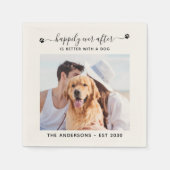 Serviette En Papier Photo Personnalisée Heureusement Jamais Après Mari (Devant)