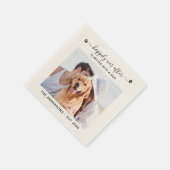 Serviette En Papier Photo Personnalisée Heureusement Jamais Après Mari (Coin)