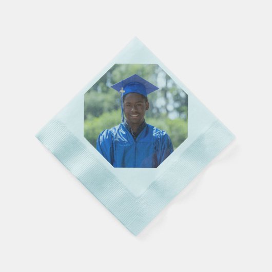 Serviette En Papier Photo personnalisée IMAGE Graduation Party Papier  (Coin)